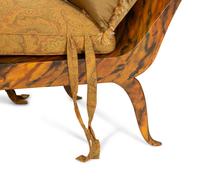 An Empire Style Faux-Painted Chaise Longue