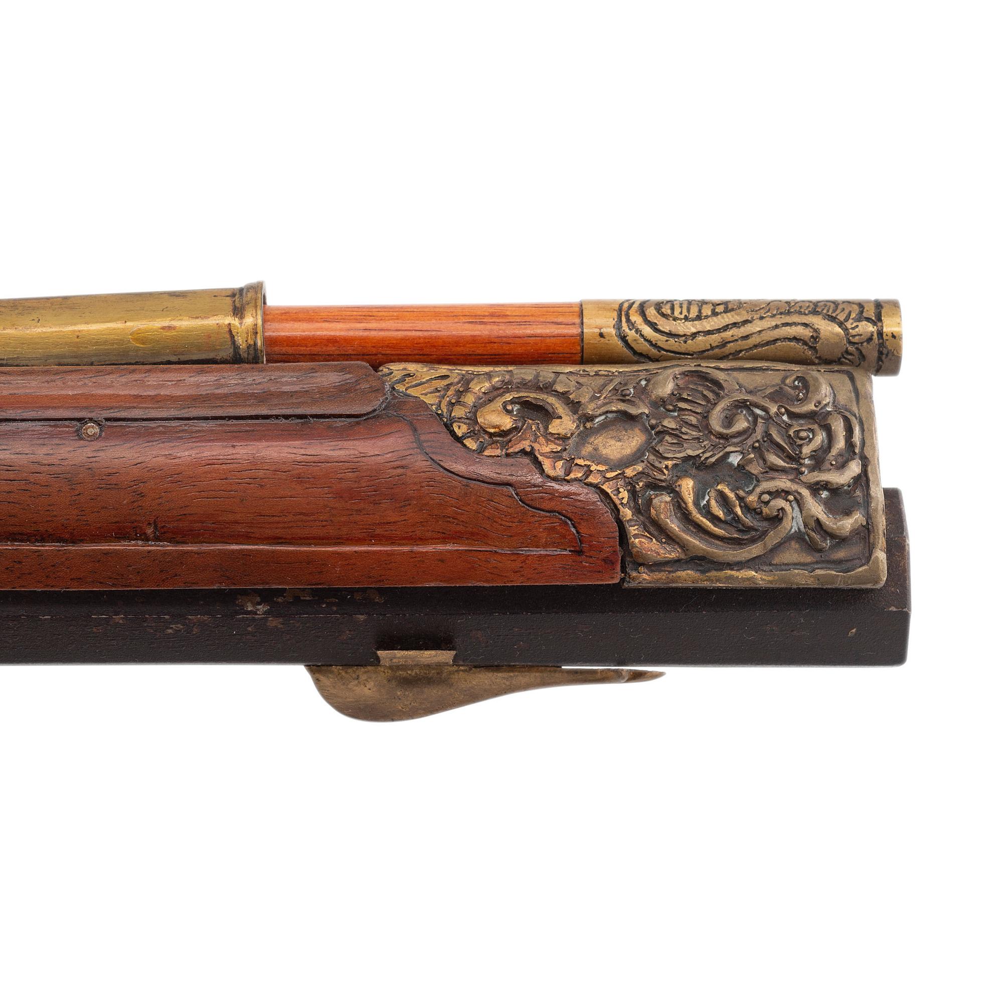 Contemporary Flintlock Jaeger Rifle in the Style of J. Hauer