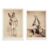 Antonio Zeno Shindler (Bulgarian, 1823-1899) — Portraits of Chief White Swan, Yankton Sioux AND Chief Jason, Nez Perce 1867, 1868