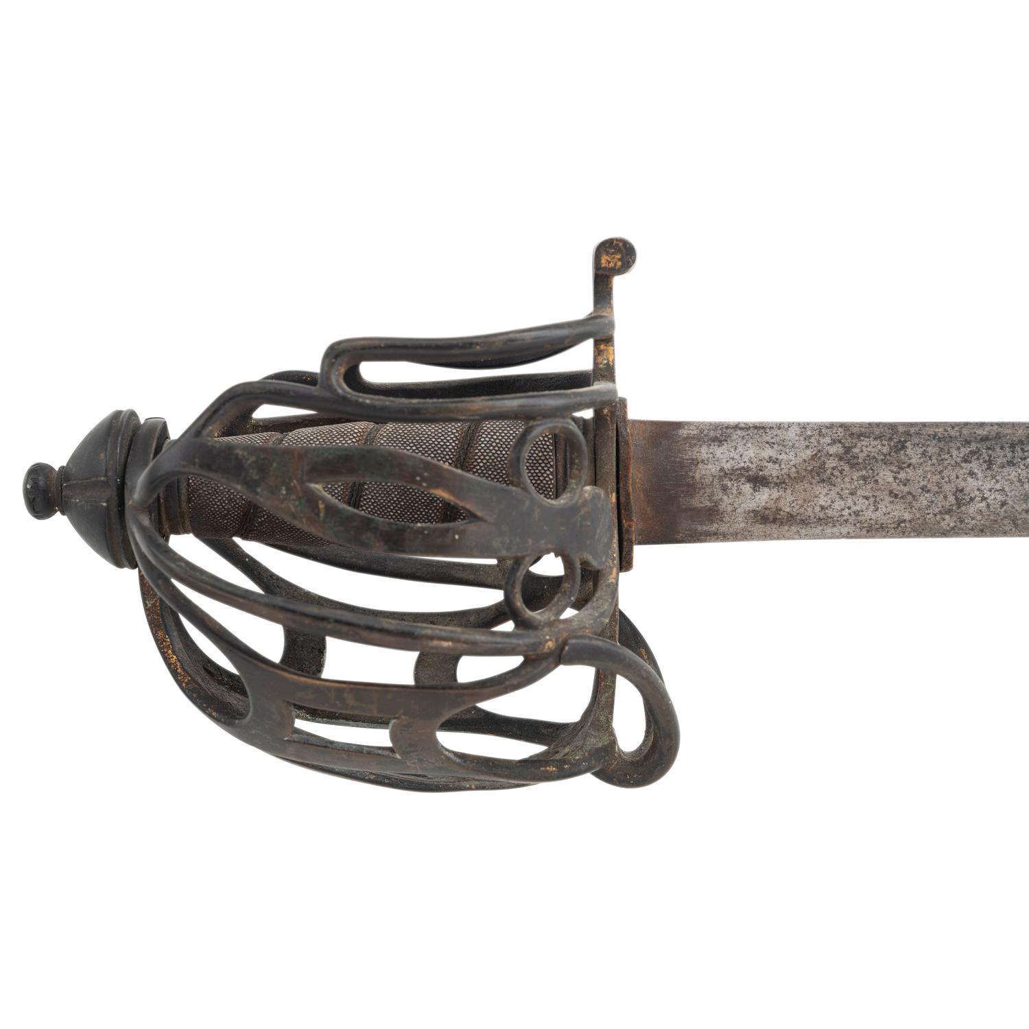 Scottish Brass Basket Hilted Broadsword