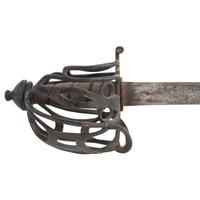 Scottish Brass Basket Hilted Broadsword