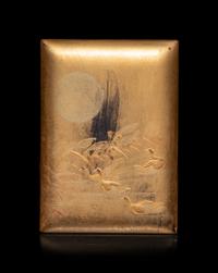 Three Gilt Lacquer Scholar's Objects