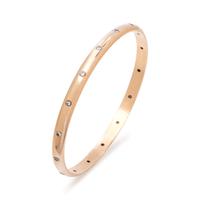 YELLOW GOLD AND DIAMOND BANGLE BRACELET