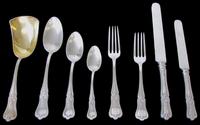 Sterling silver tableware service gorham corporation, providence, ri, late 19th century