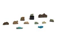 Eleven Egyptian Faience Animal Amulets