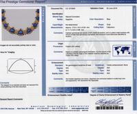 A Fine 18 Karat Yellow Gold, Sapphire and Diamond Demi Parure, 129.70 dwts.