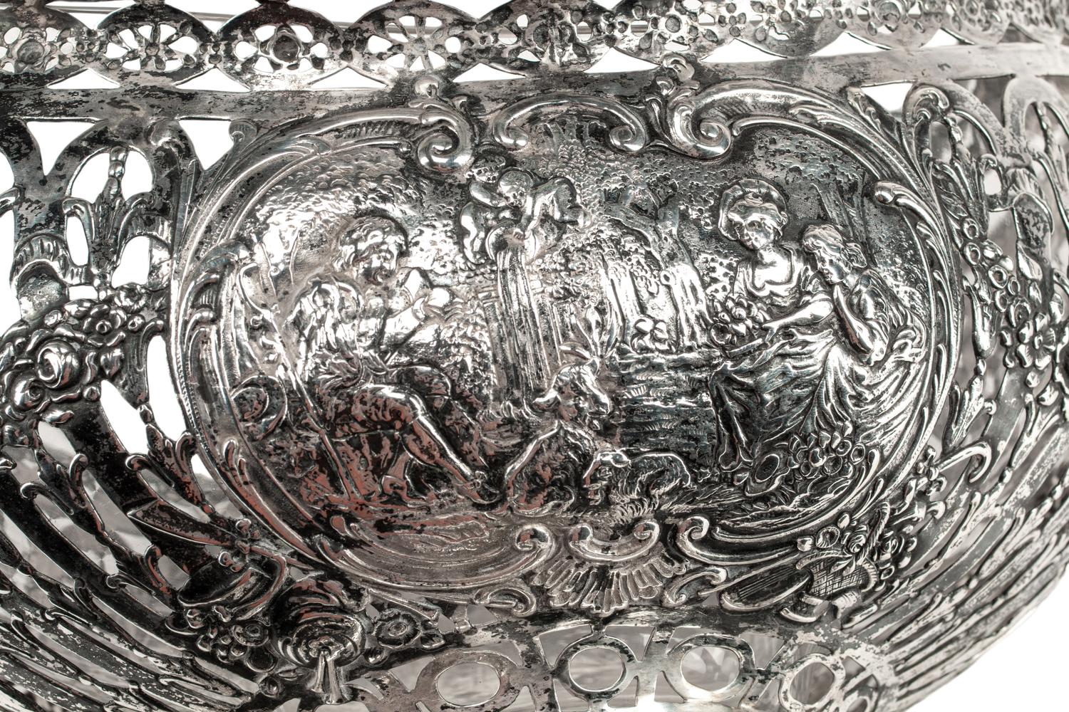 A German Silver Centerpiece Basket