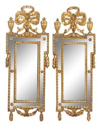 A Pair of Italian Giltwood Mirrors