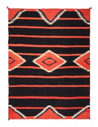 Navajo Late Classic Moki Pattern Serape