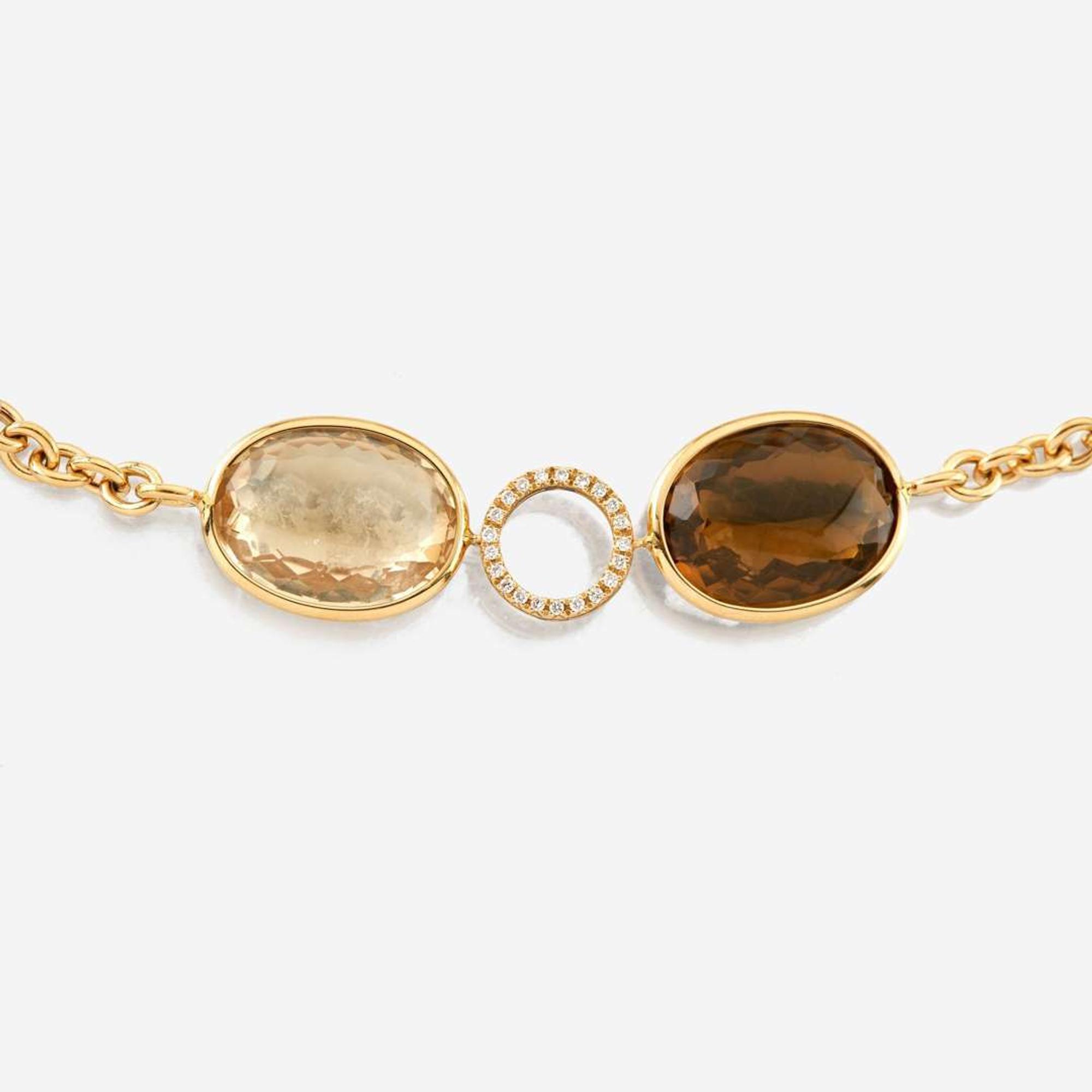 A citrine, diamond, and gold necklace, Zoccai