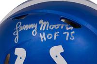 A Lenny Moore Signed Autograph Baltimore Colts Blaze Authentic Full Size Helmet with HOF Inscription (TRI-STAR Hologram)