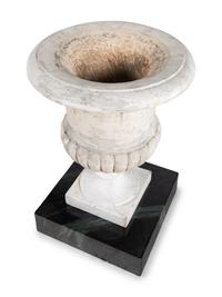 A Pair of Large Marble Campagna Urns