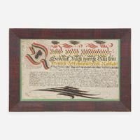 German School late 18th / early 19th century, A Fraktur: Vorschrift