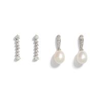 COLLECTION OF DIAMOND AND CULTURED PEARL JEWELRY