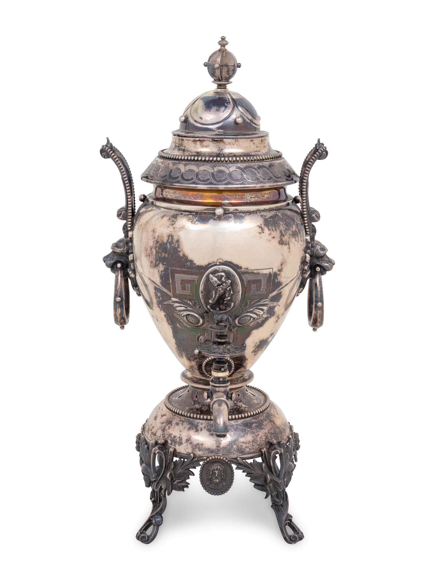 An American Silver Coffee Urn