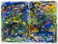 Joan Mitchell, (American, 1925-1992) Untitled (PASTEL), 1991 (diptych)