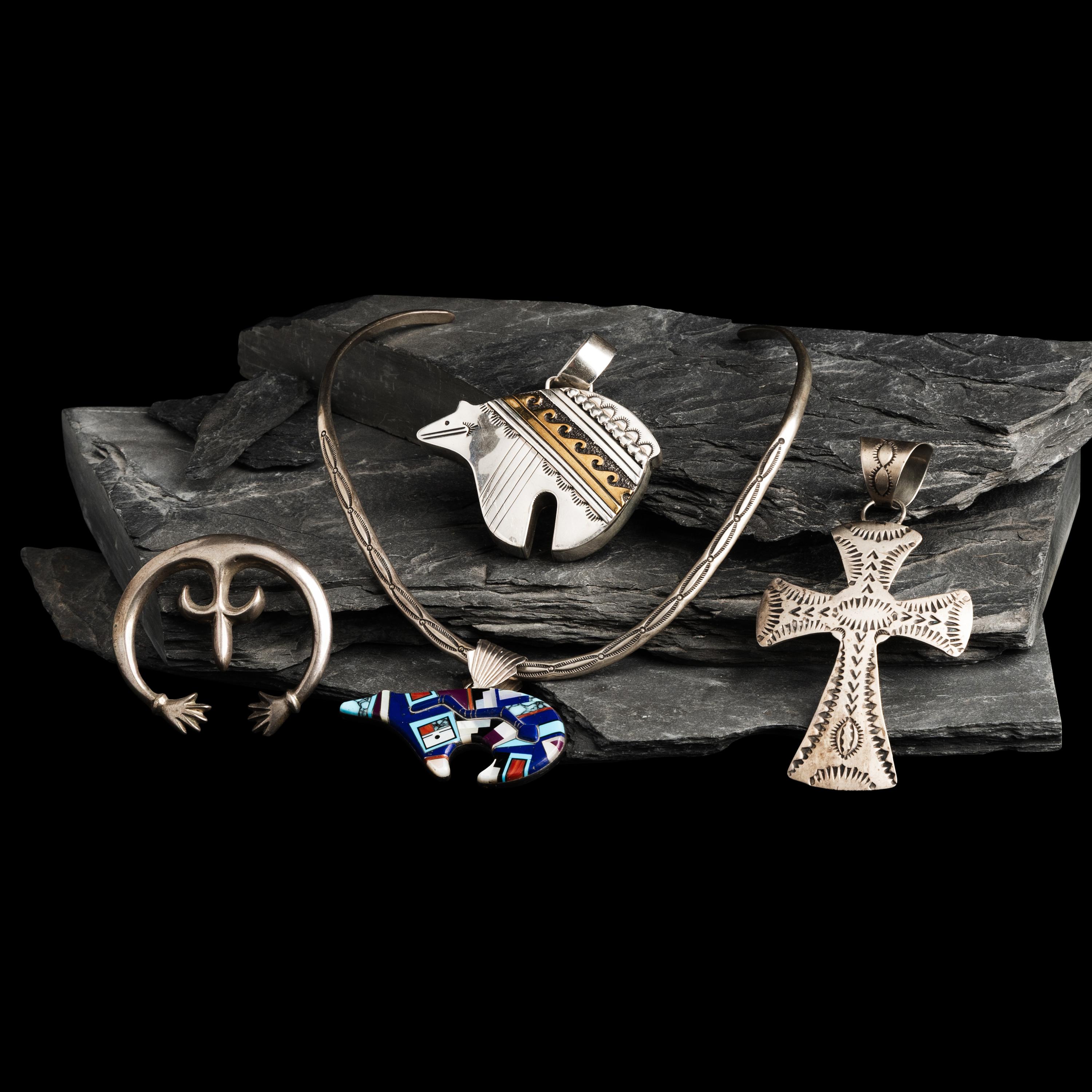 Navajo Pendants and Collar Necklace