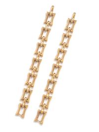 YELLOW GOLD, DIAMOND AND SAPPHIRE CONVERTIBLE NECKLACE