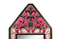 A Contemporary Prism-Applied Ebonized Mirror