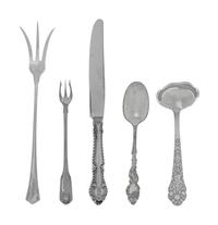 A Collection of Silver and Silver-Plate Flatware