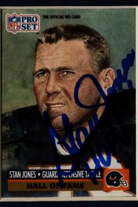 A Collection of Chicago Bears Hall of Fame Signed Trading Card Displays Featuring Steve McMichael, Jim Covert and Stan Jones