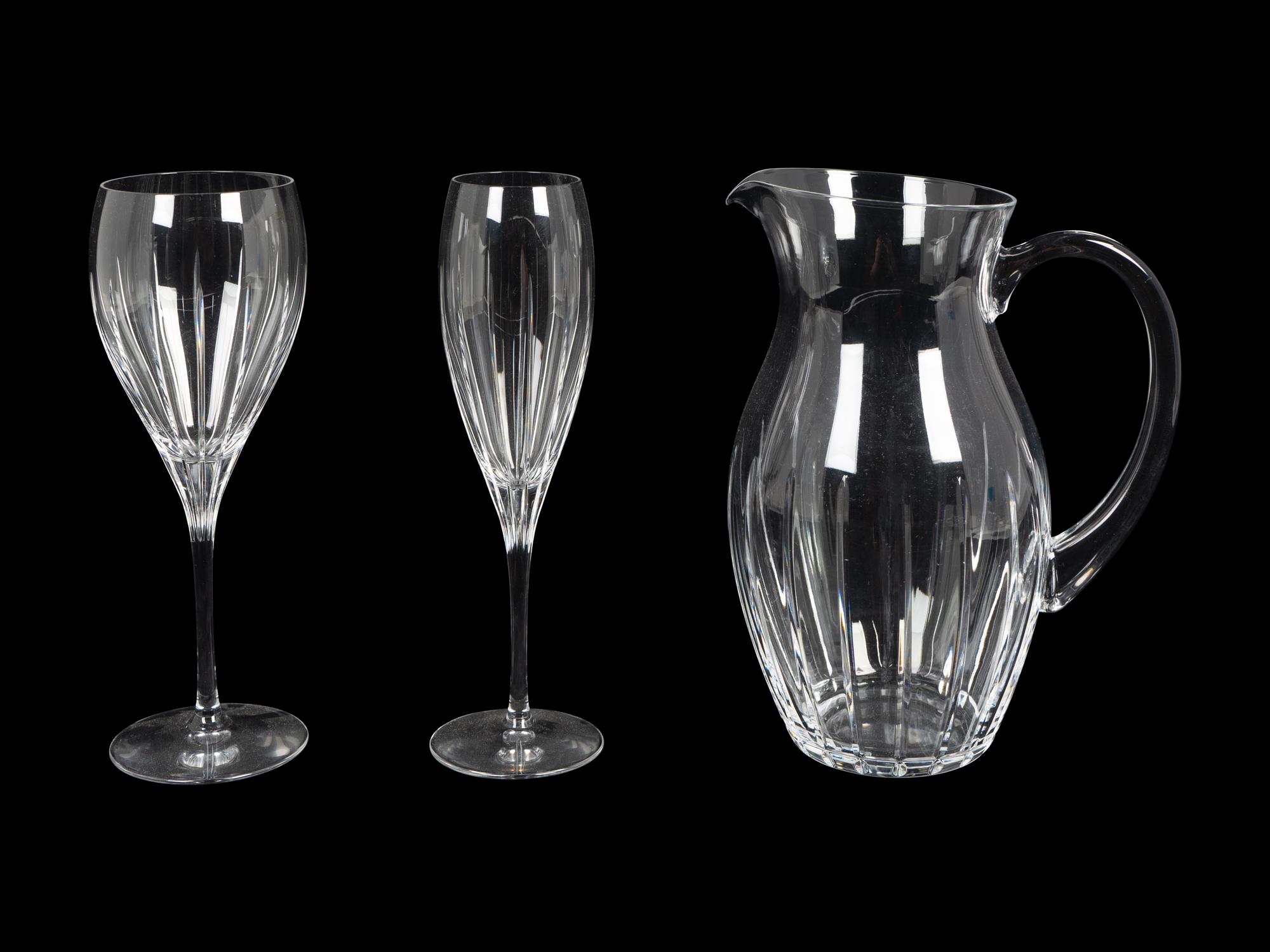 A Christofle Glass Part Stemware Service — 20TH CENTURY