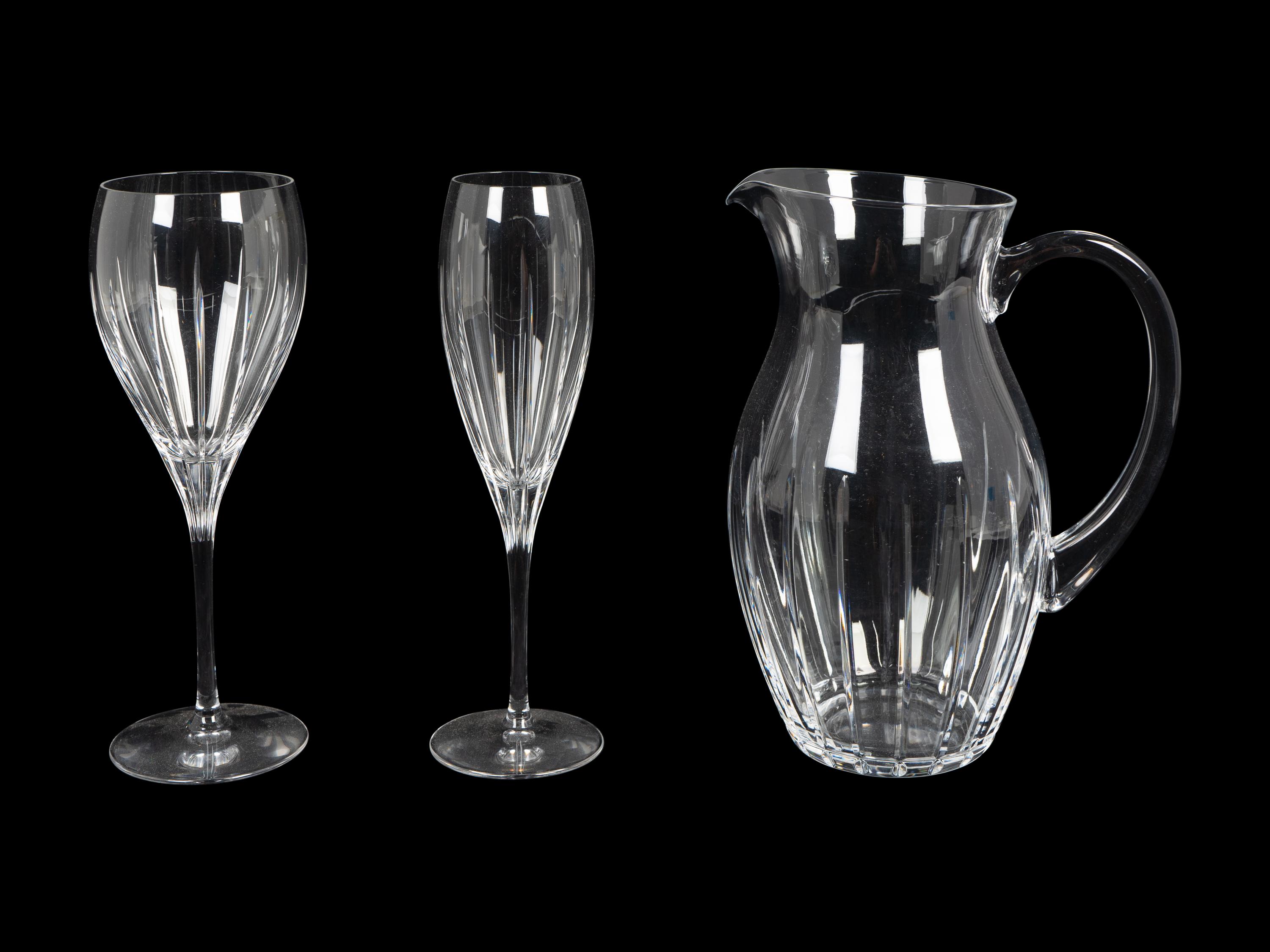 A Christofle Glass Part Stemware Service — 20TH CENTURY