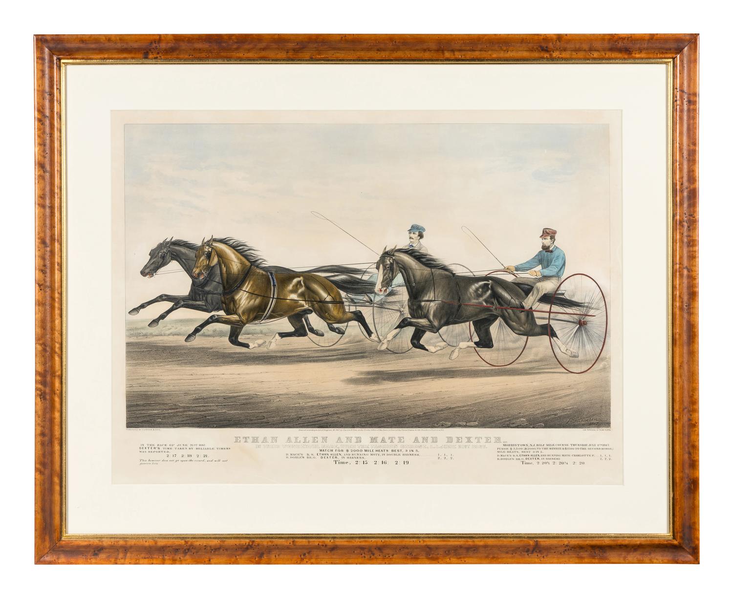 [HORSE RACING SCENES] -- CURRIER and IVES, publishers -- After John Cameron, or Thomas Worth