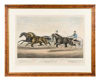 [HORSE RACING SCENES] -- CURRIER and IVES, publishers -- After John Cameron, or Thomas Worth