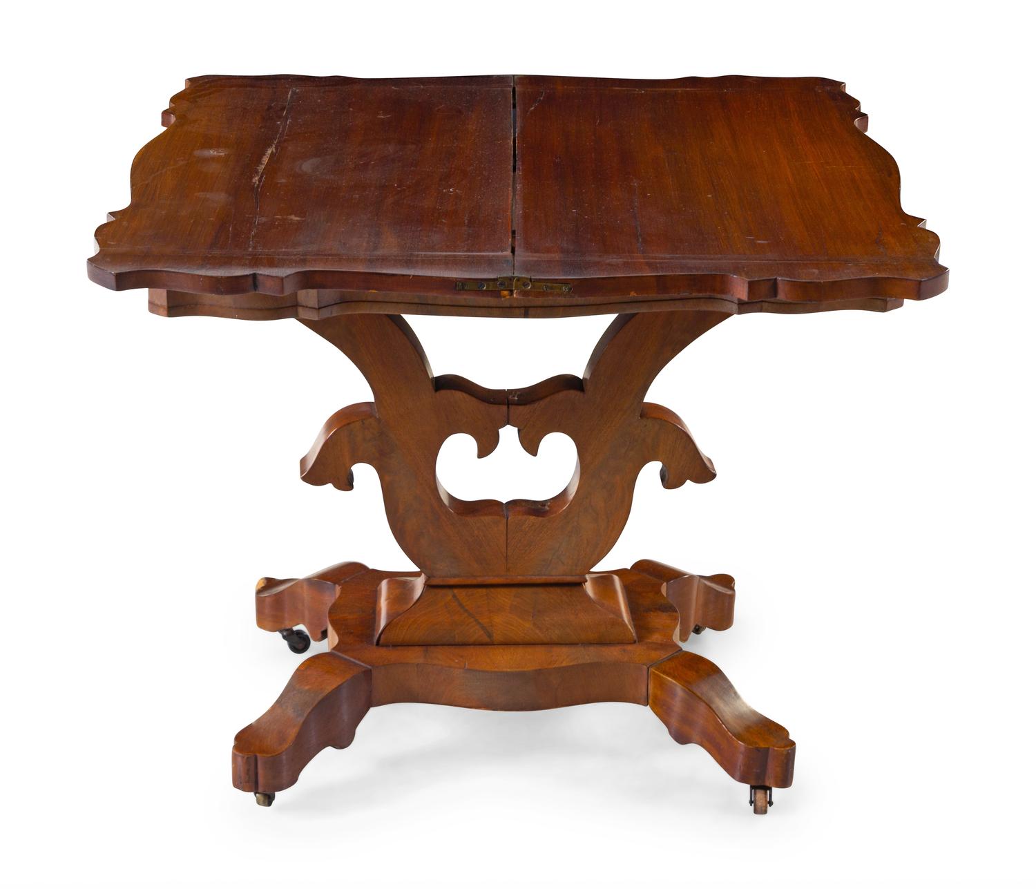 An American Empire Mahogany Game Table