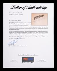 A Mickey Mantle Signed Autograph All My Octobers Book (PSA Certified),