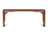 A Chinese Carved Teak Altar Table