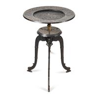 An Aesthetic Style Patinated Metal Gueridon