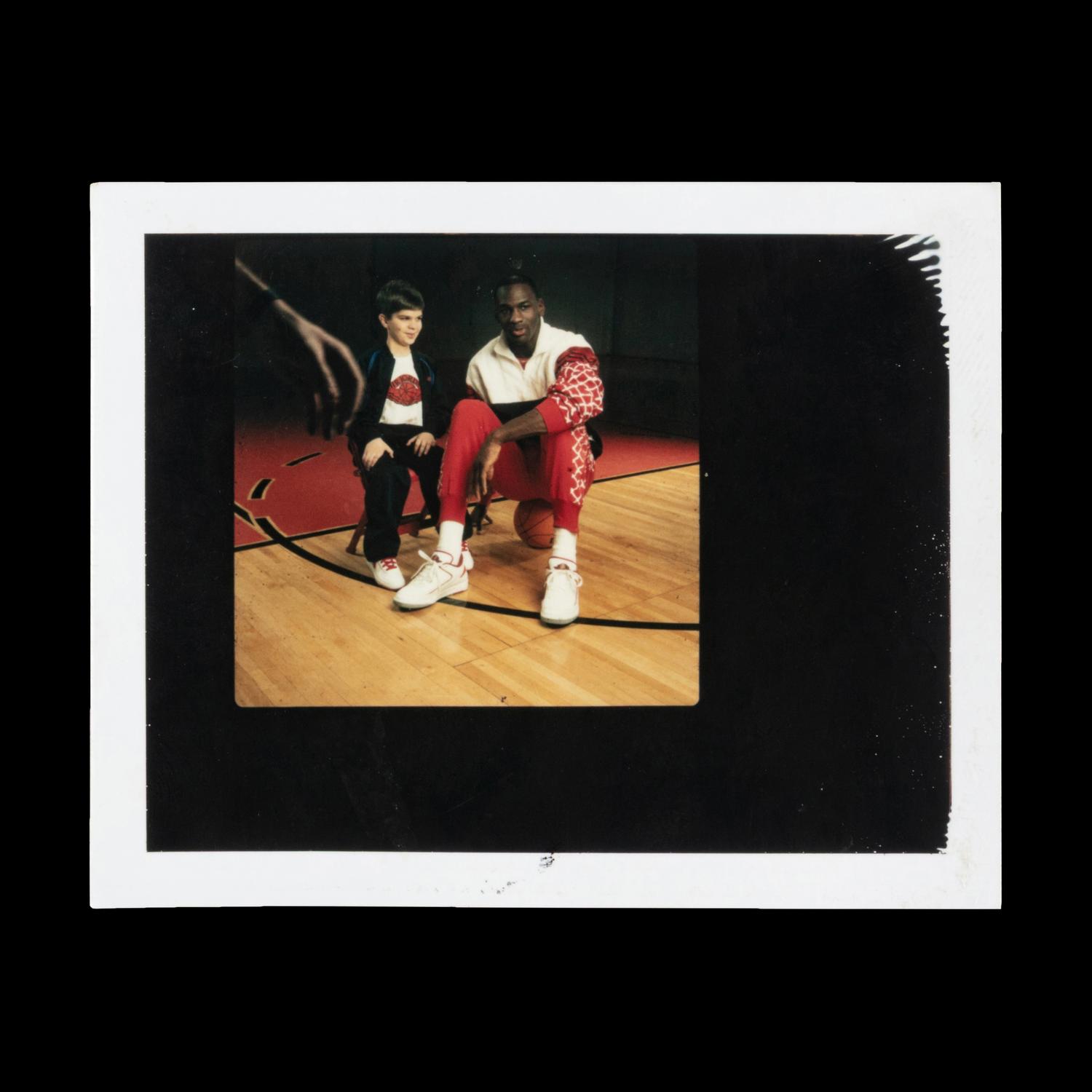 A Michael Jordan Signed Autograph Original Jean Moss Polaroid Proof for McDonalds Acclaimed 1987 Muscular Dystrophy Advertisement (Beckett Authentication Services, Moss Family Letter)