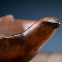 Ho Chunk (Winnebago) Bird Effigy Burl Wood Bowl