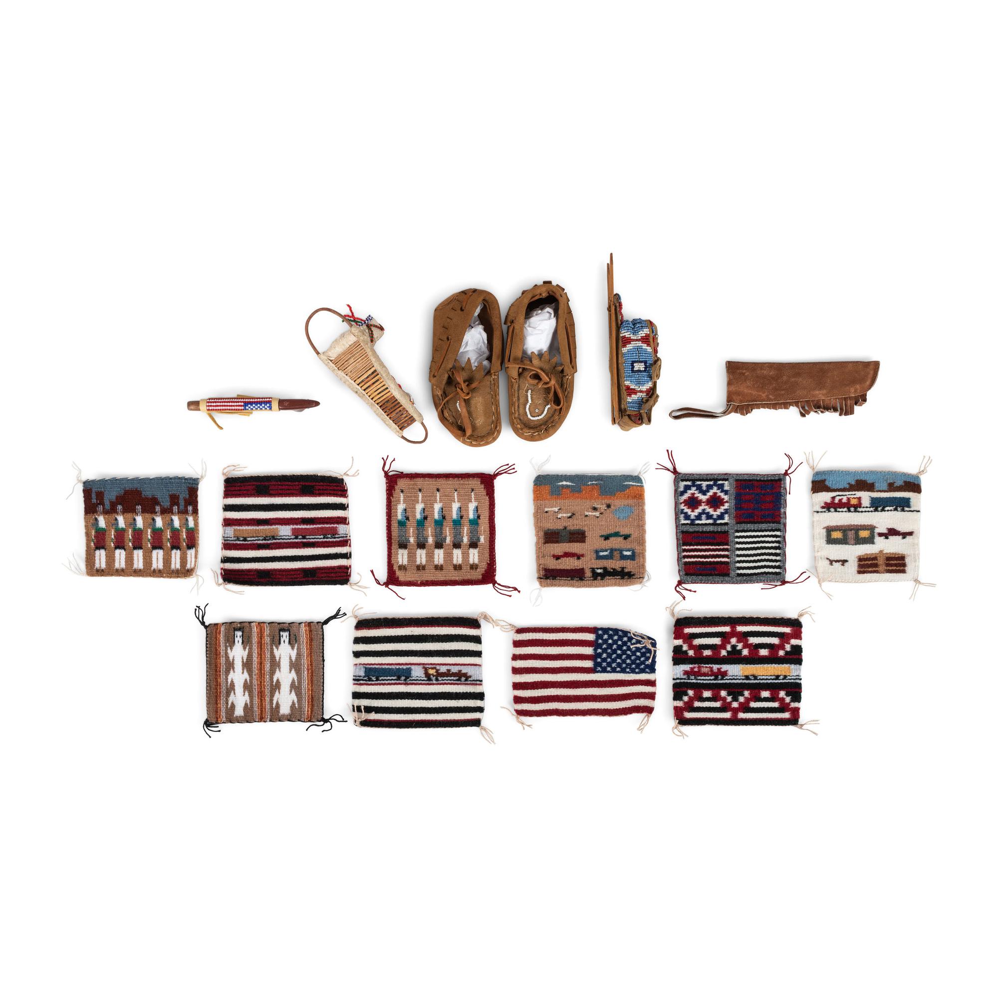 Collection of Navajo Pictorial Sampler Weavings