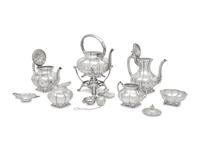 A Sanborns Silver Eight-Piece Tea and Coffee Service