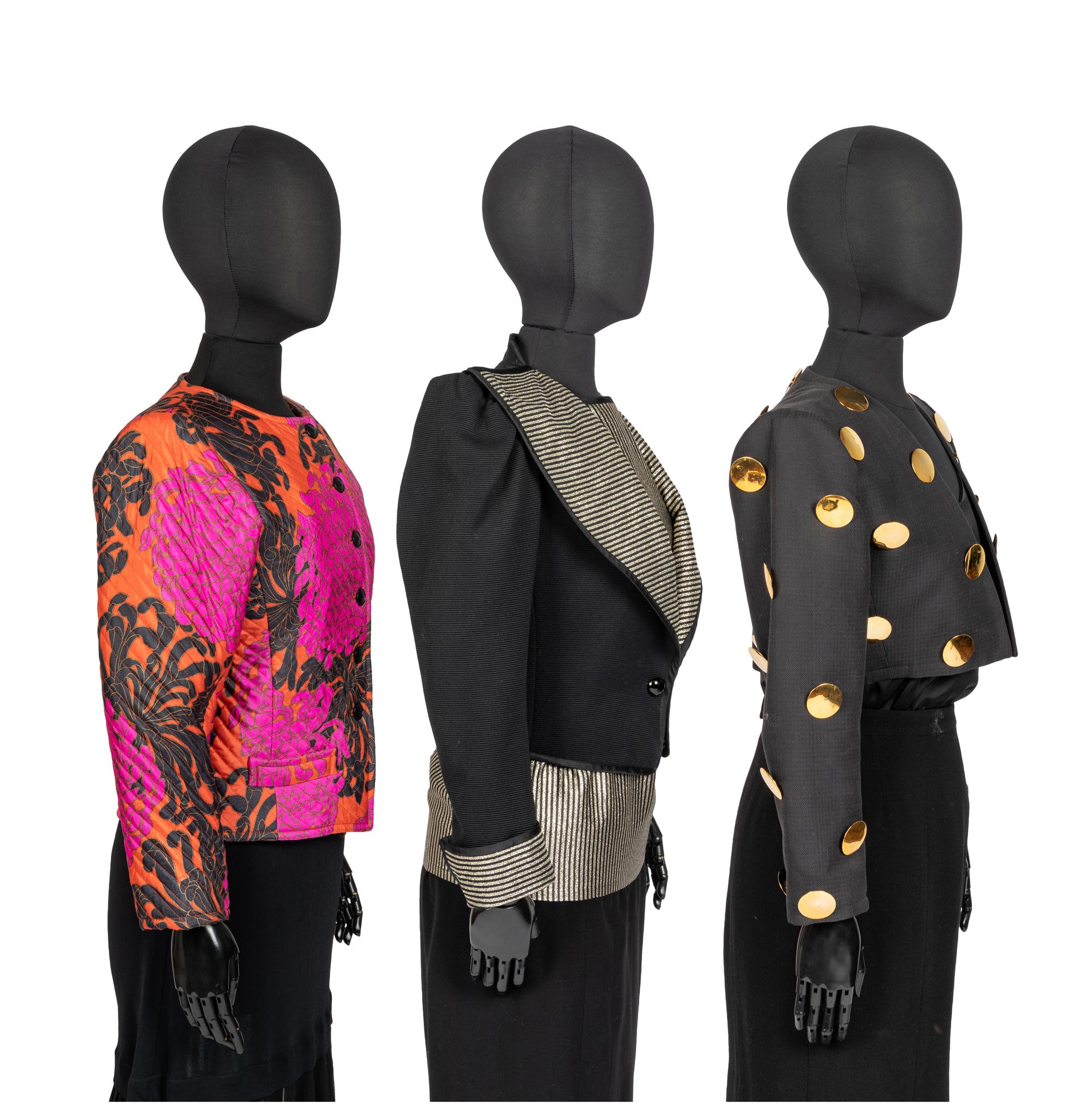 Four Saint Laurent Rive Gauche Items: Three Jackets & One Top, 1980s