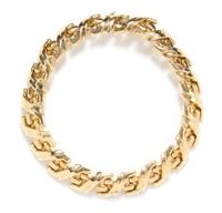 A 14 Karat Yellow Gold Geometric Collar Necklace, Italy, 55.80 dwts.