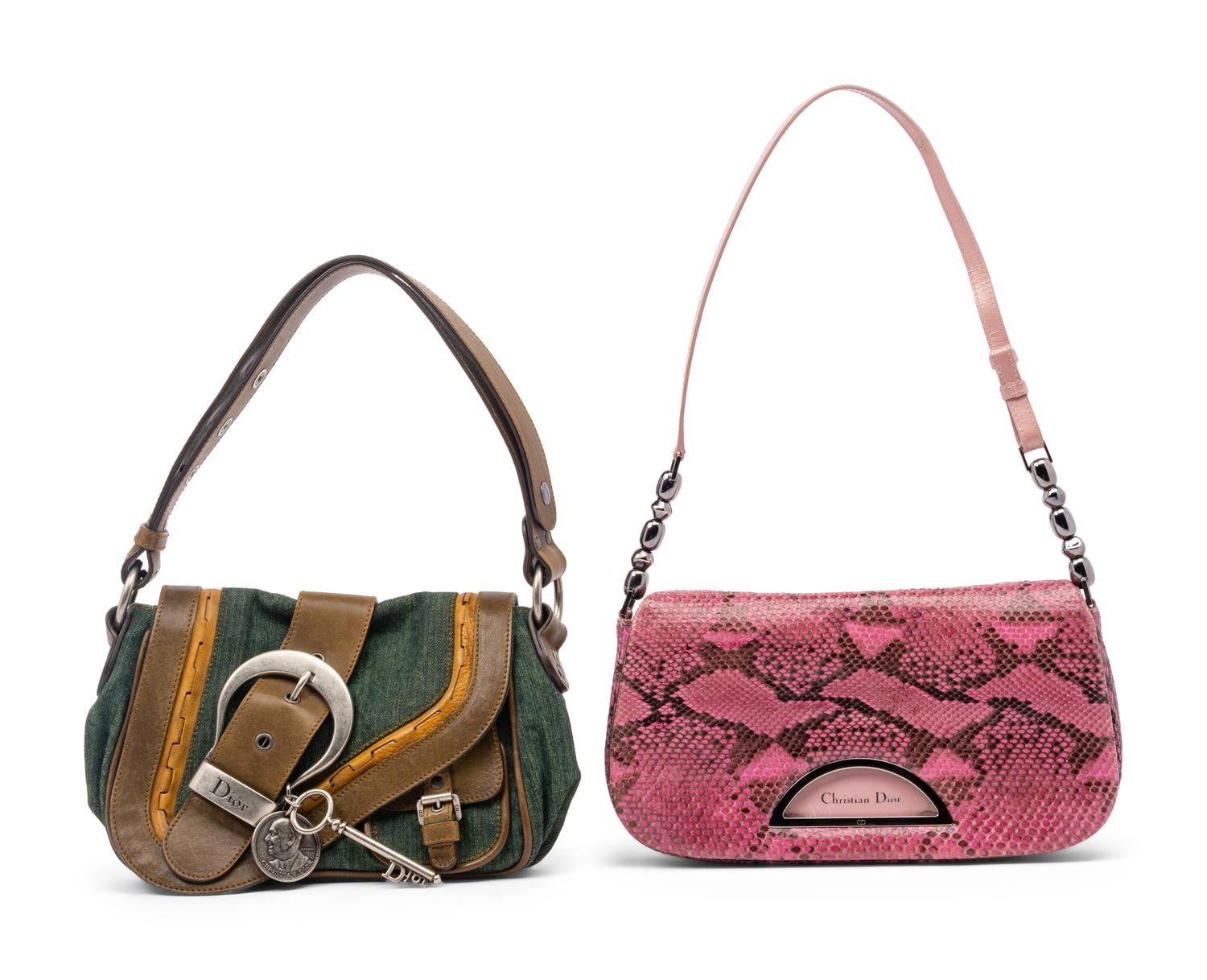 Two Christian Dior Shoulder Bags, 2000s