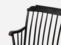 An ebonized Windsor child’s bench, early 19th century