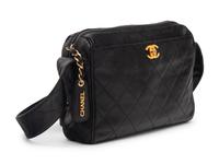 Chanel Black Caviar Leather Shoulder Bag