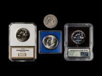 A Collection of One Hundred and Eight Benjamin Franklin 50c Proof and Mint Coins
