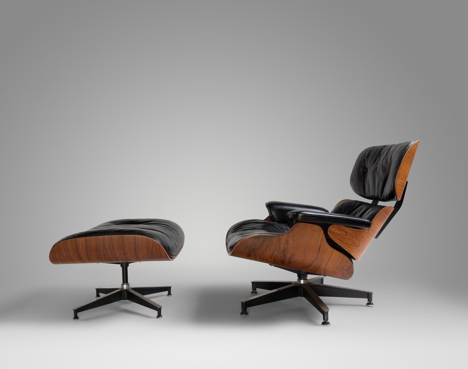 Lounge Chair and Ottoman, model 670 and model 671 Herman Miller, USA