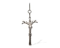 A Wrought Iron Fireplace Trammel, Probably French, 18th Century