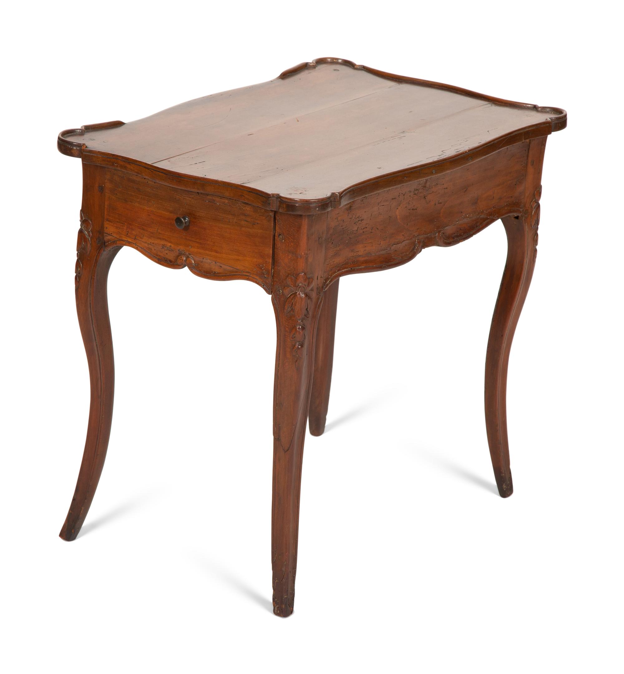 A French Provincial Walnut Side Table