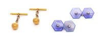 A Pair of Vintage Cufflinks, 7.60 dwts.