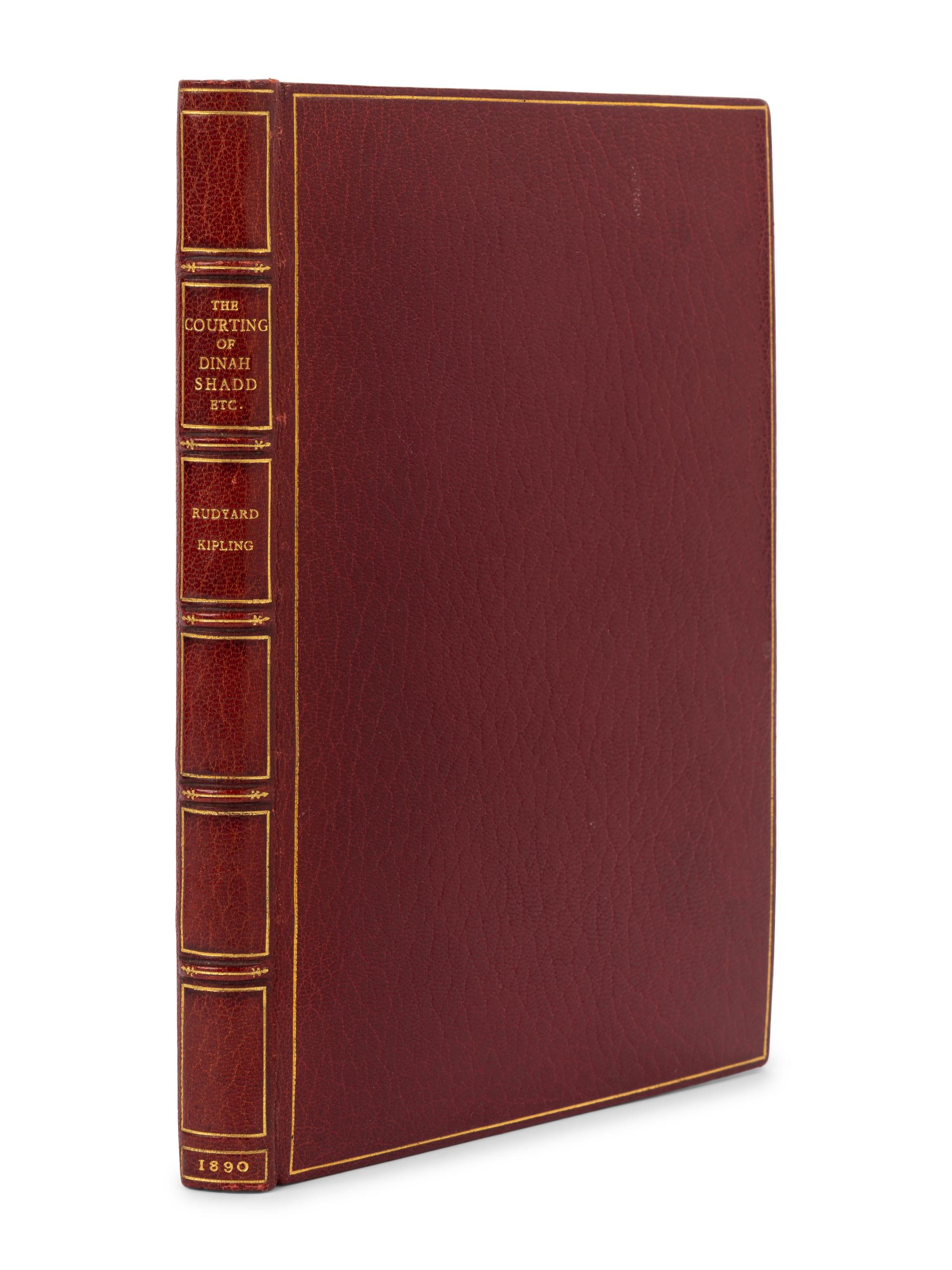 KIPLING, Rudyard (1865-1936). The Courting of Dinah Shadd. New York: Harper & Brothers, 1890.