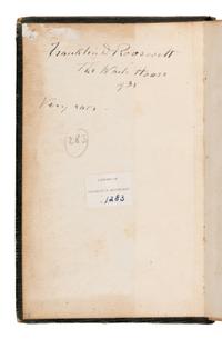 [Roosevelt, Franklin D. (1882-1945), his copy]. The Hudson River Guide... New York: J. Disturnell, 1835.
