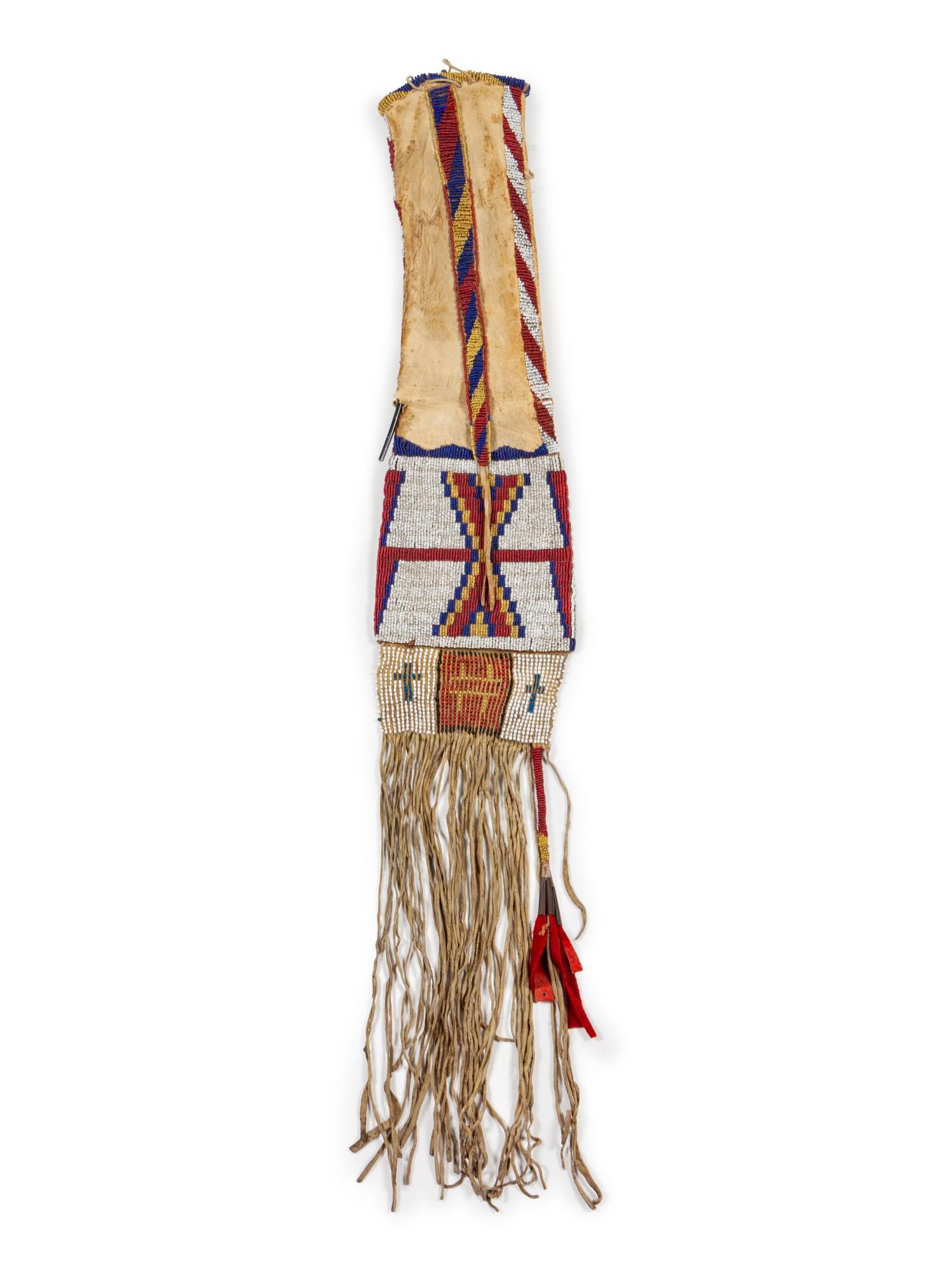 Cheyenne Beaded Hide Tobacco Bag
